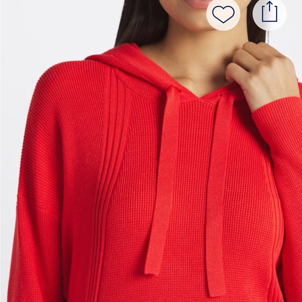 Pixie waffle knit sweater hoodie from Evolution by Cyrus Stitch Fix - Picture 6 of 7